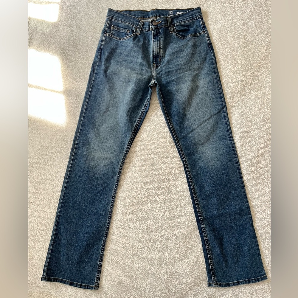 George Men's Bootcut Denim Jeans, Size 32x32